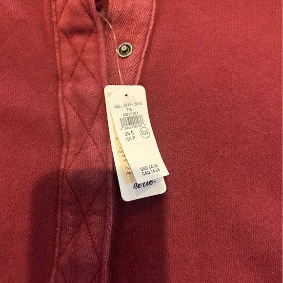 NWT Aerie oh snap sweatshirt deep cherry size small - Picture 2 of 2